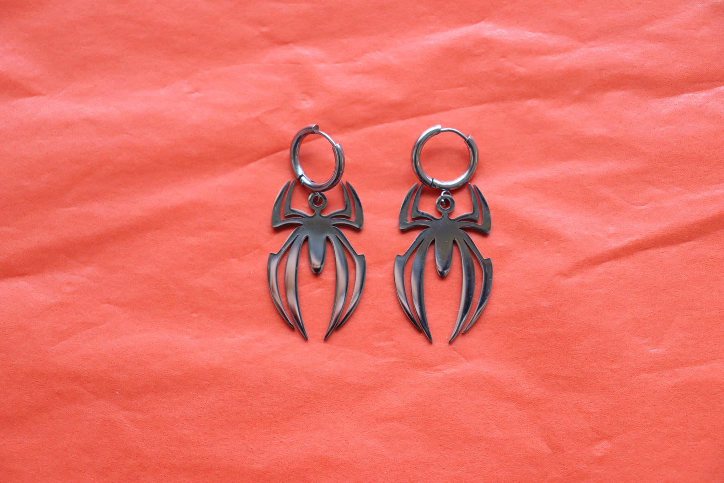 "Wicked Awesome" Spider Titanium Earrings