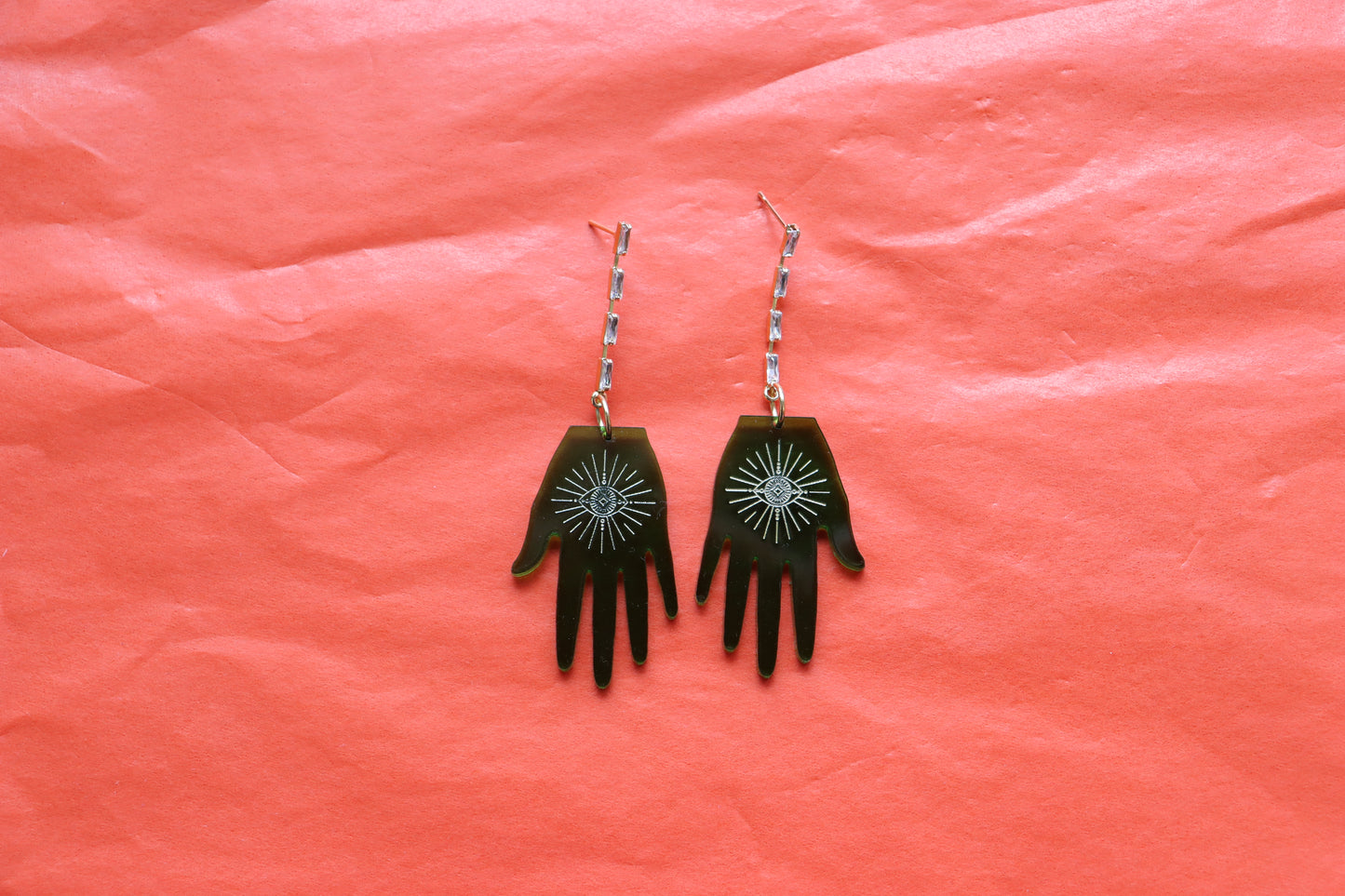 Witch Upon a Star Hand Earrings