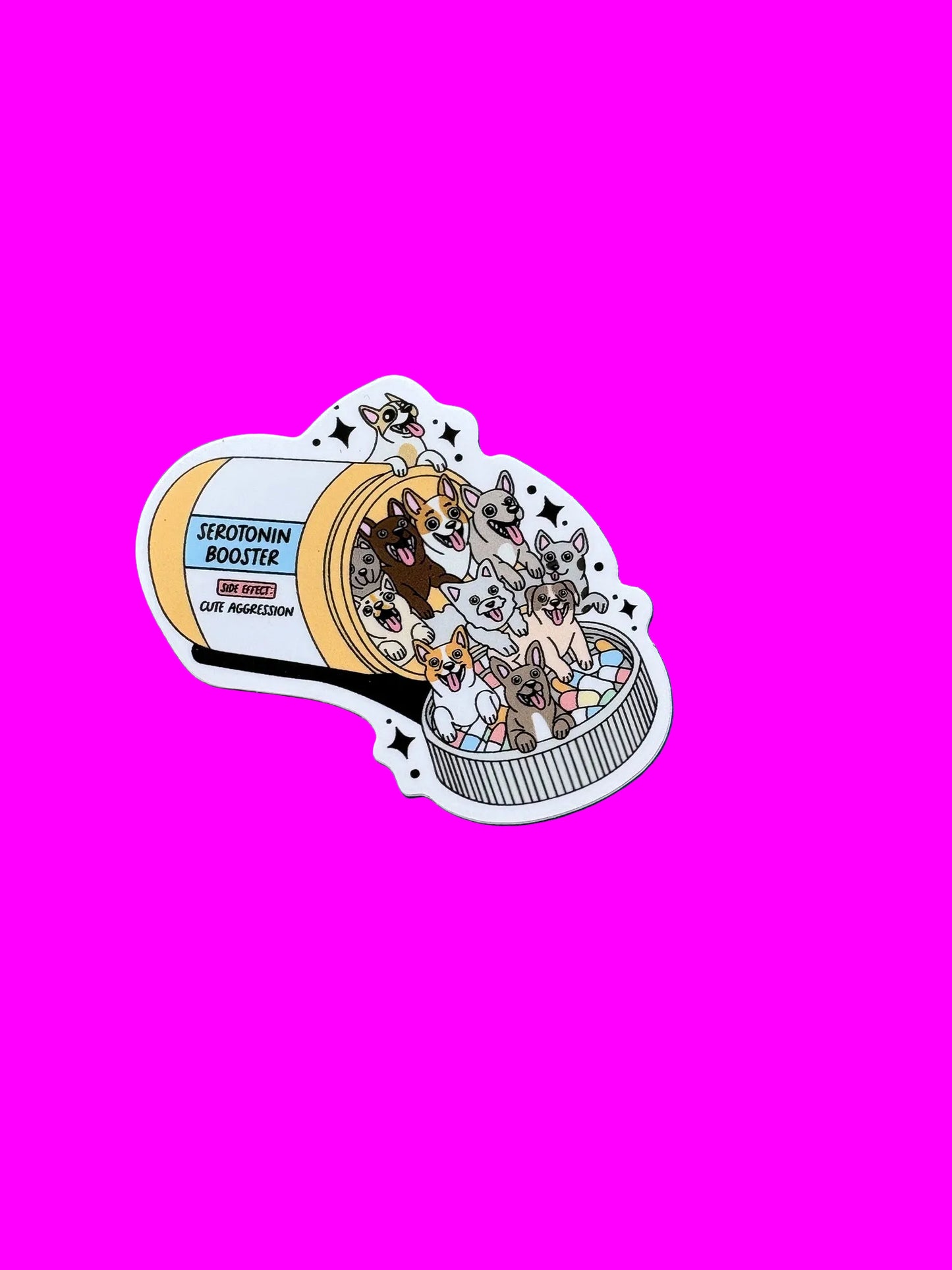 “Serotonin Booster” Dog Sticker