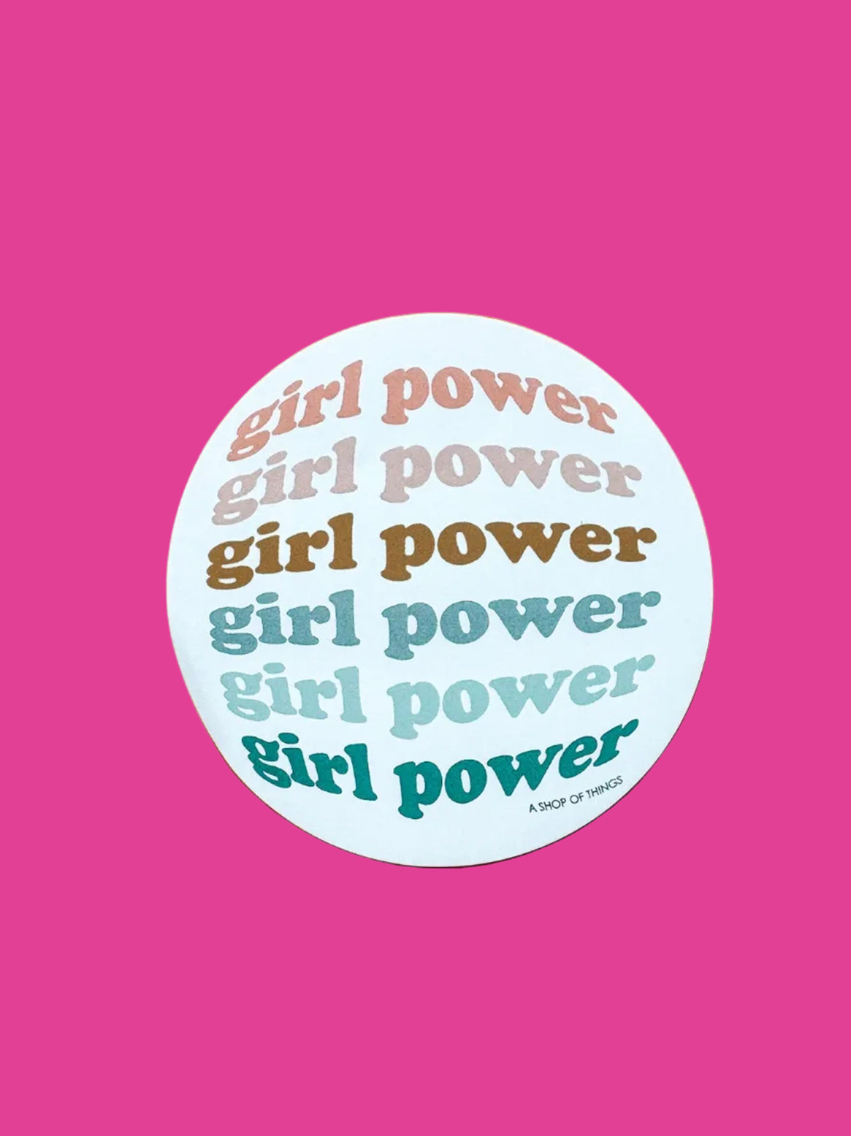 Girl power repeat sticker