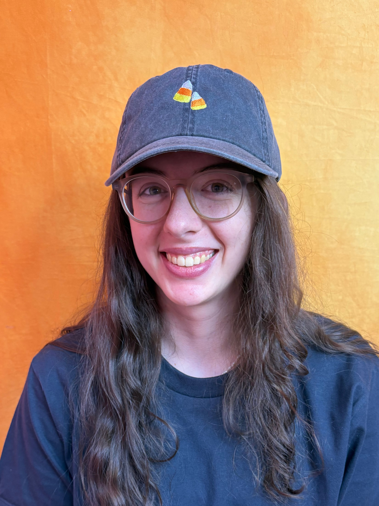 Candy Corn Embroidered Hat