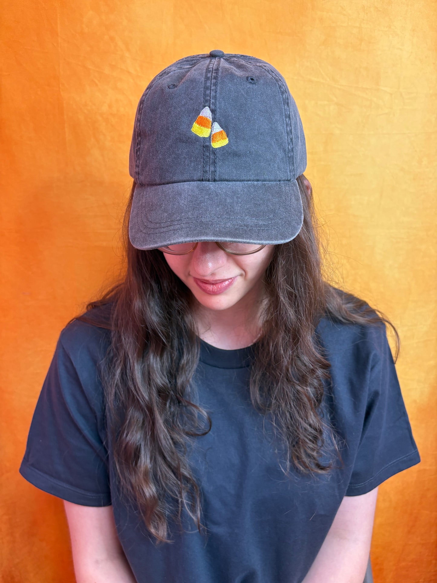 Candy Corn Embroidered Hat
