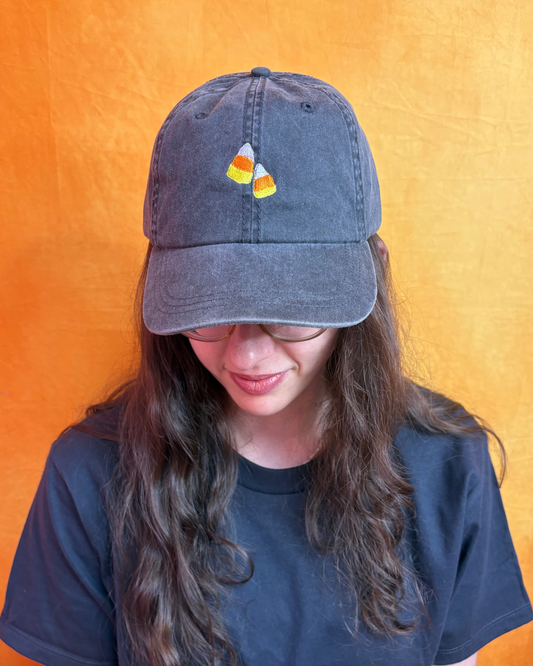 Candy Corn Embroidered Hat