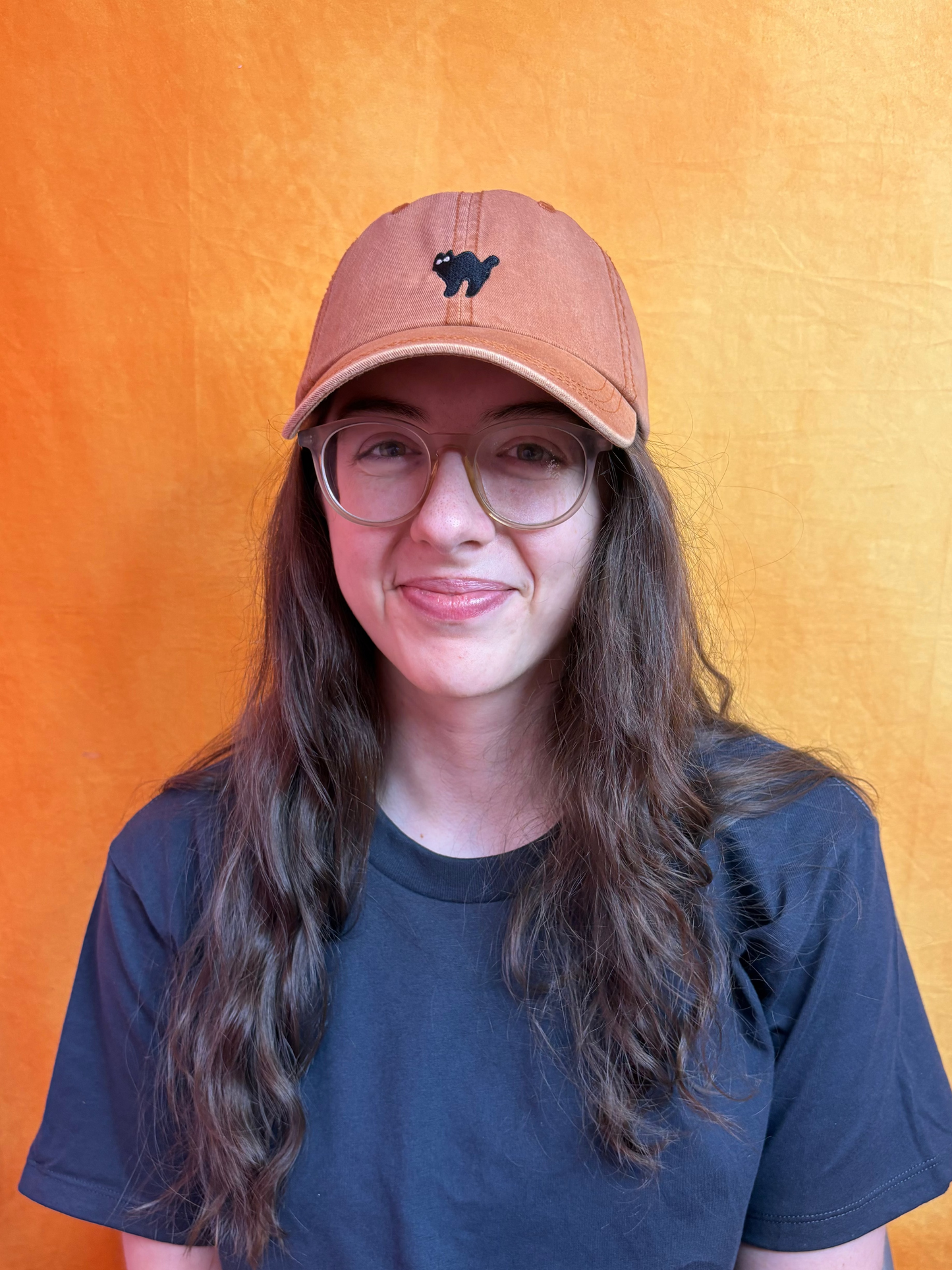 Black Cat Embroidered Hat