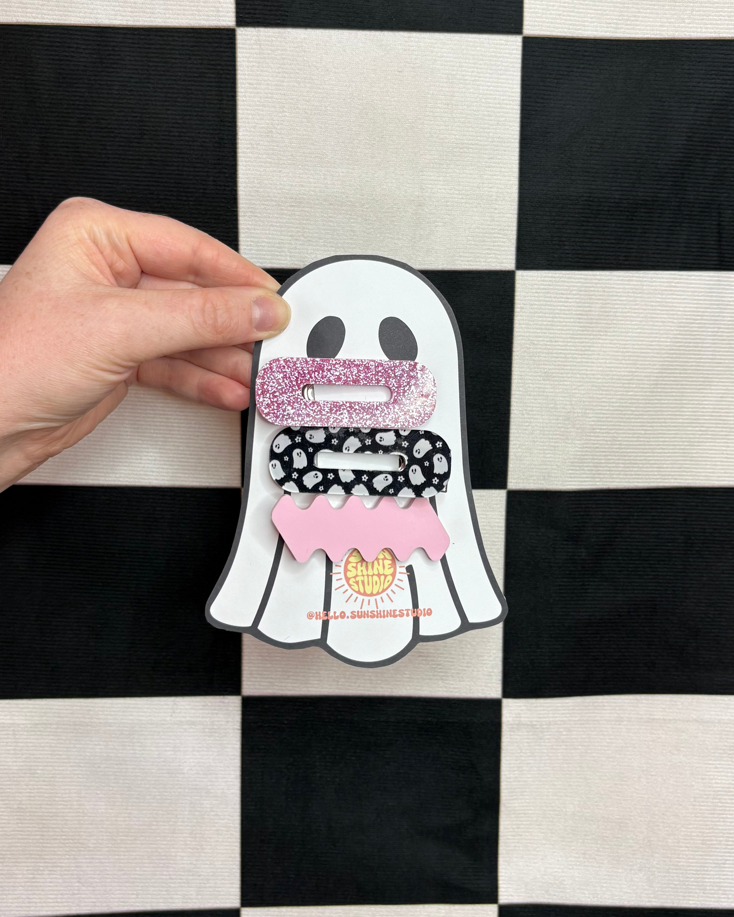 Spooky Acrylic Barrette Pack