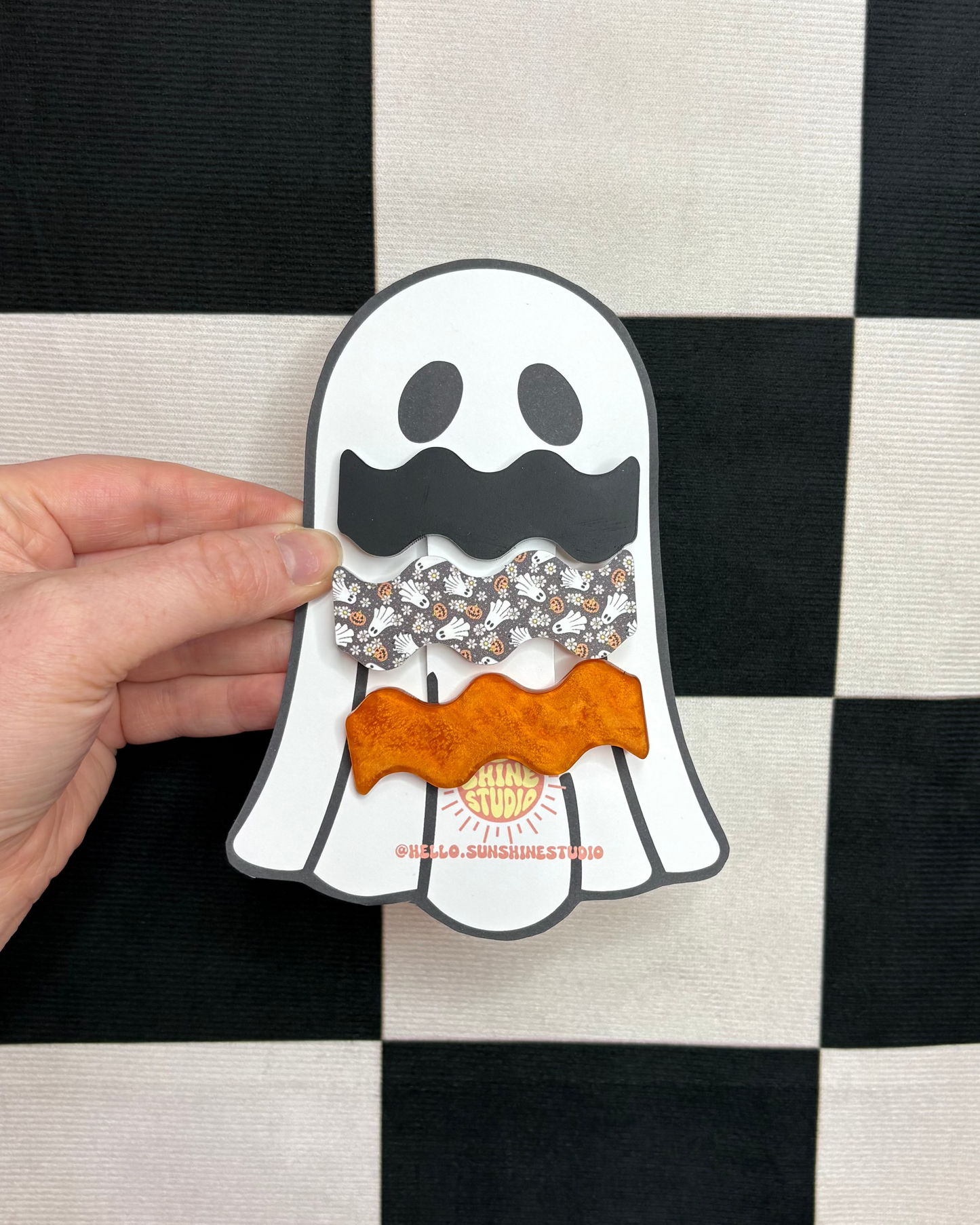 Spooky Acrylic Barrette Pack