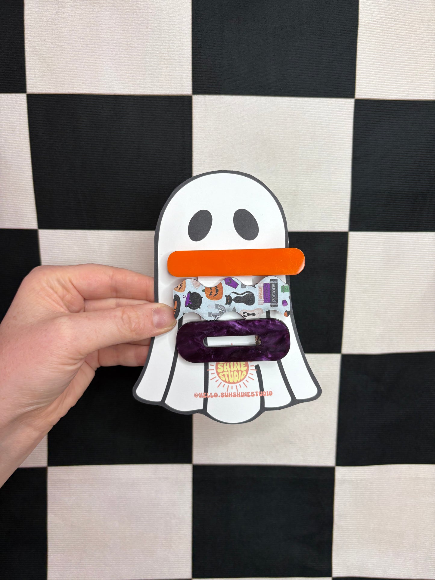 Spooky Acrylic Barrette Pack