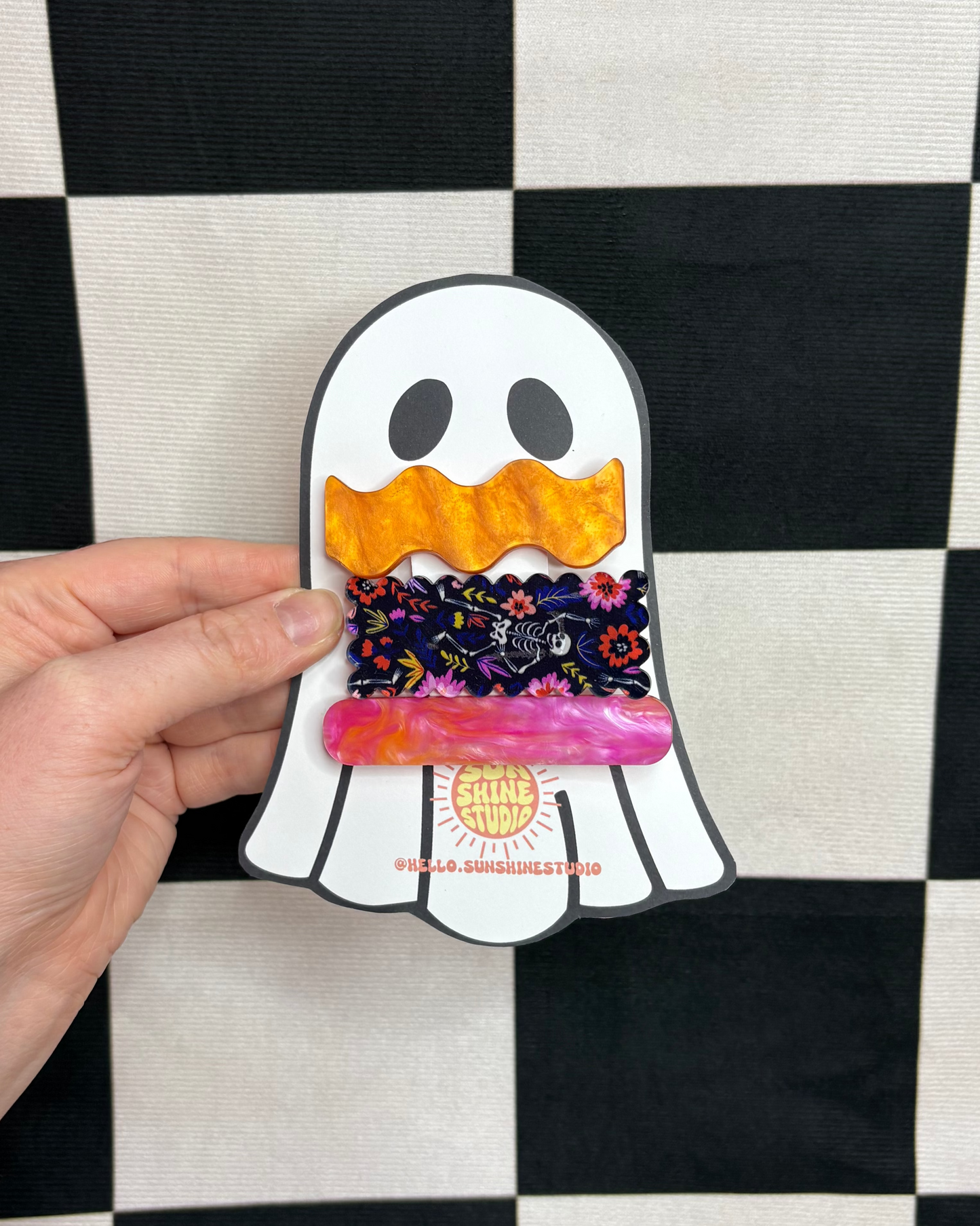Spooky Acrylic Barrette Pack