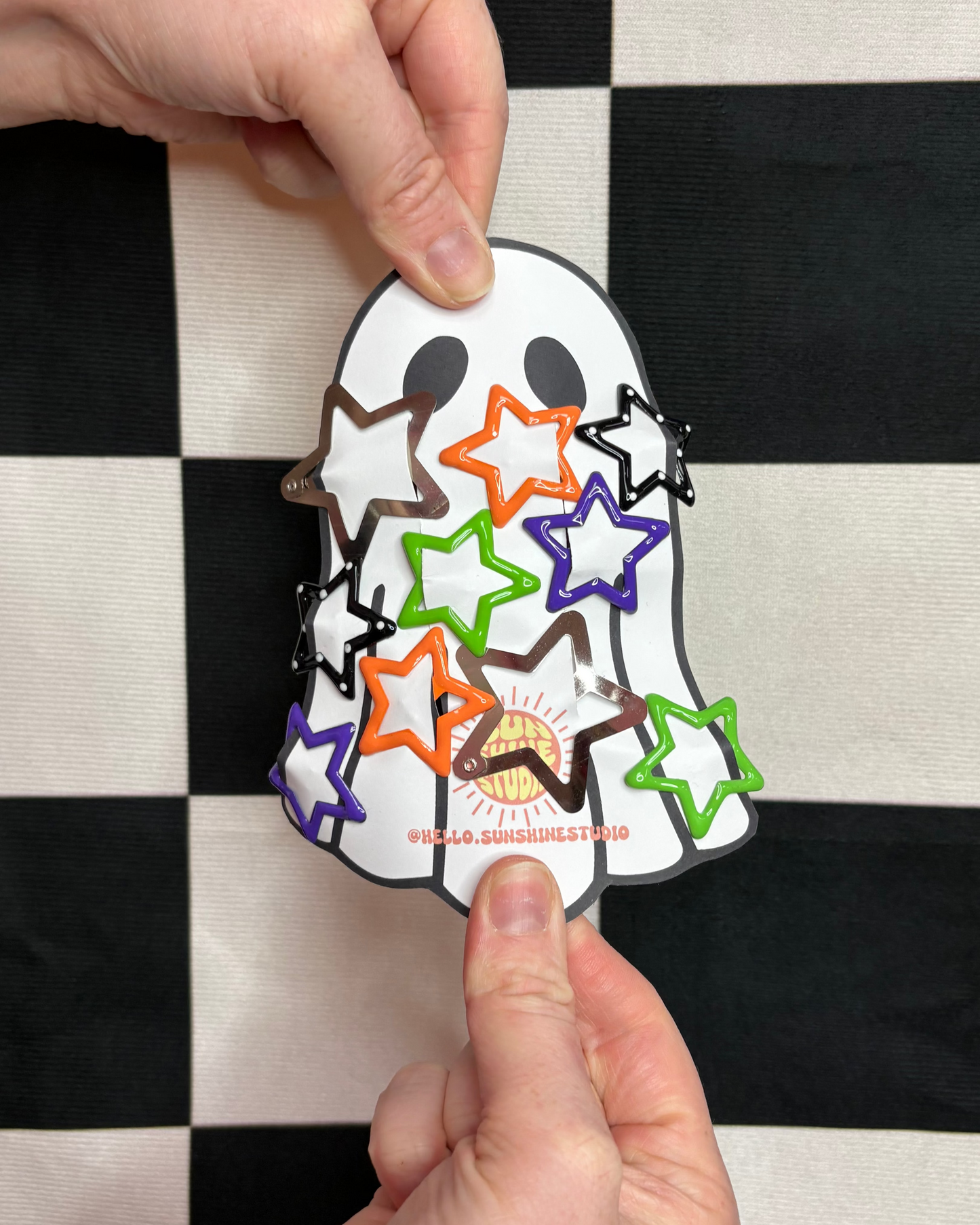 Spooky Acrylic Barrette Pack