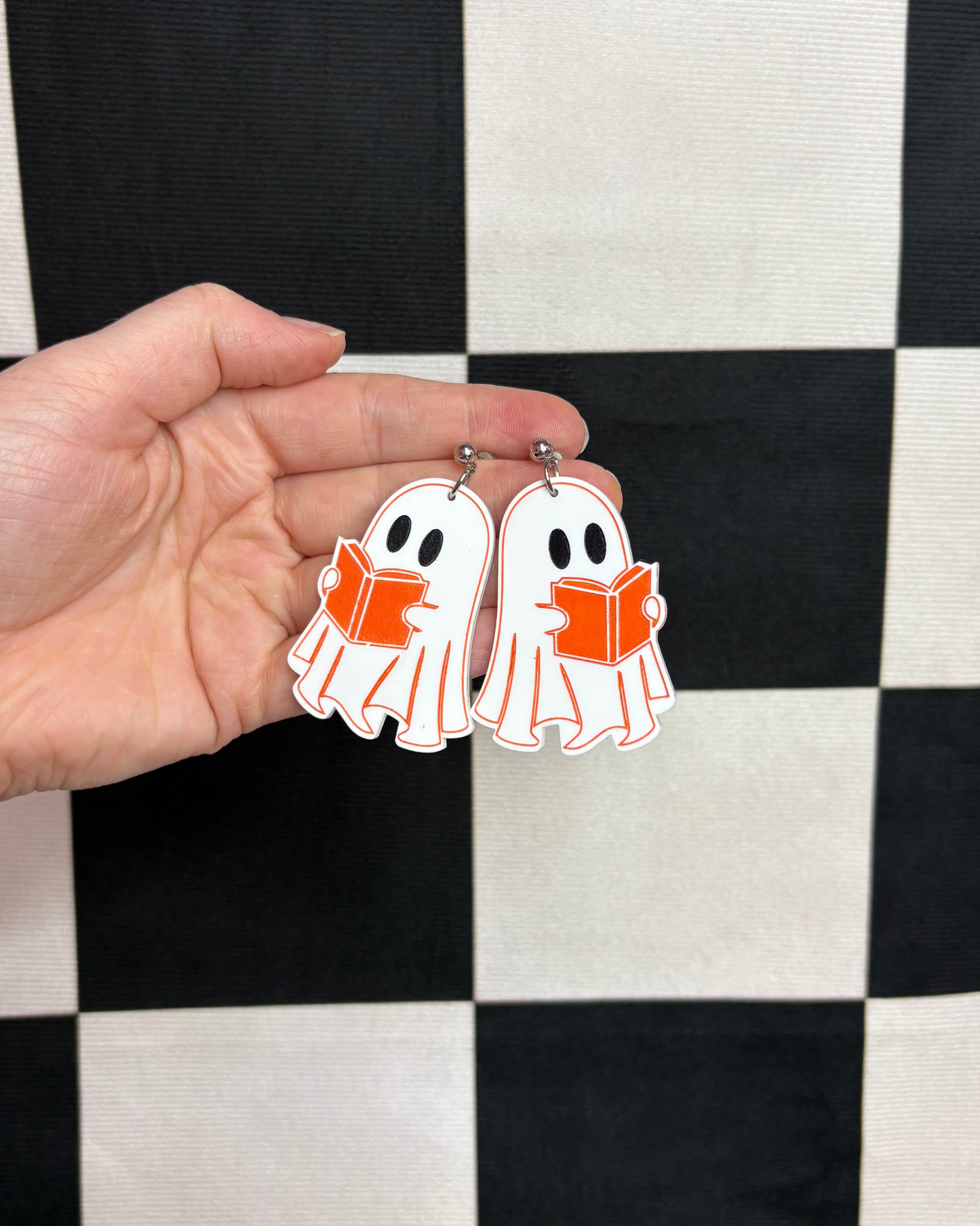Haunted Book Club Acrylic Earrings