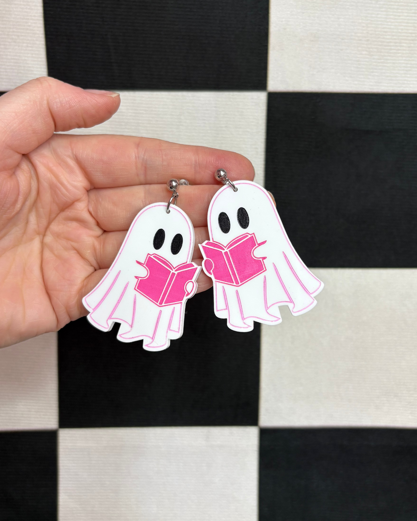 Haunted Book Club Acrylic Earrings