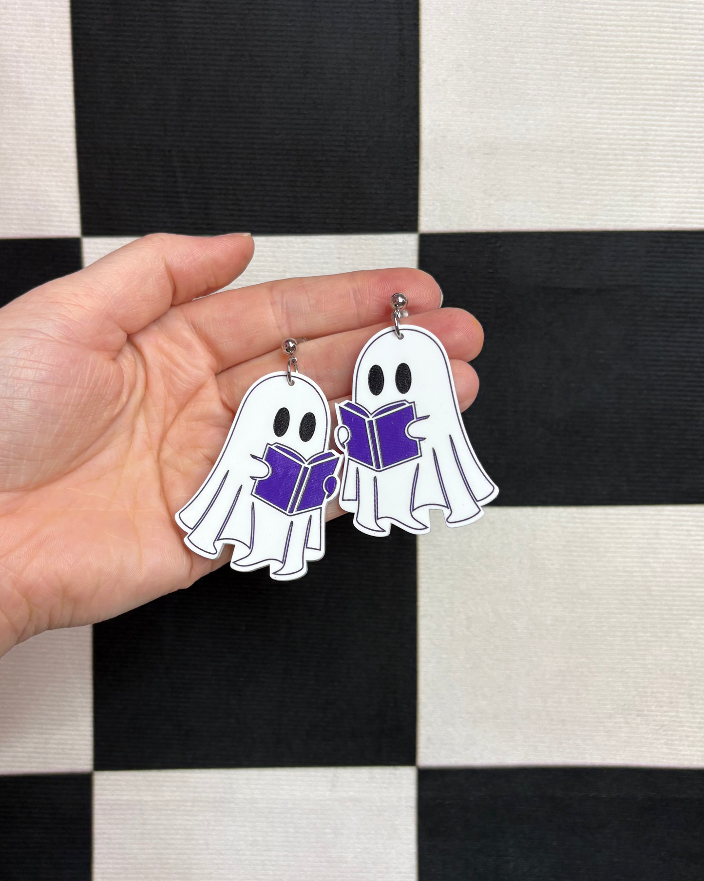 Haunted Book Club Acrylic Earrings