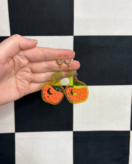 Paige's Man Poison Acrylic Earrings
