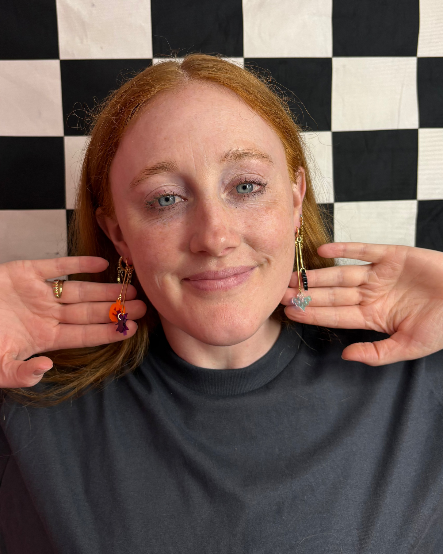 Halloween Night Acrylic Mismatch Earrings