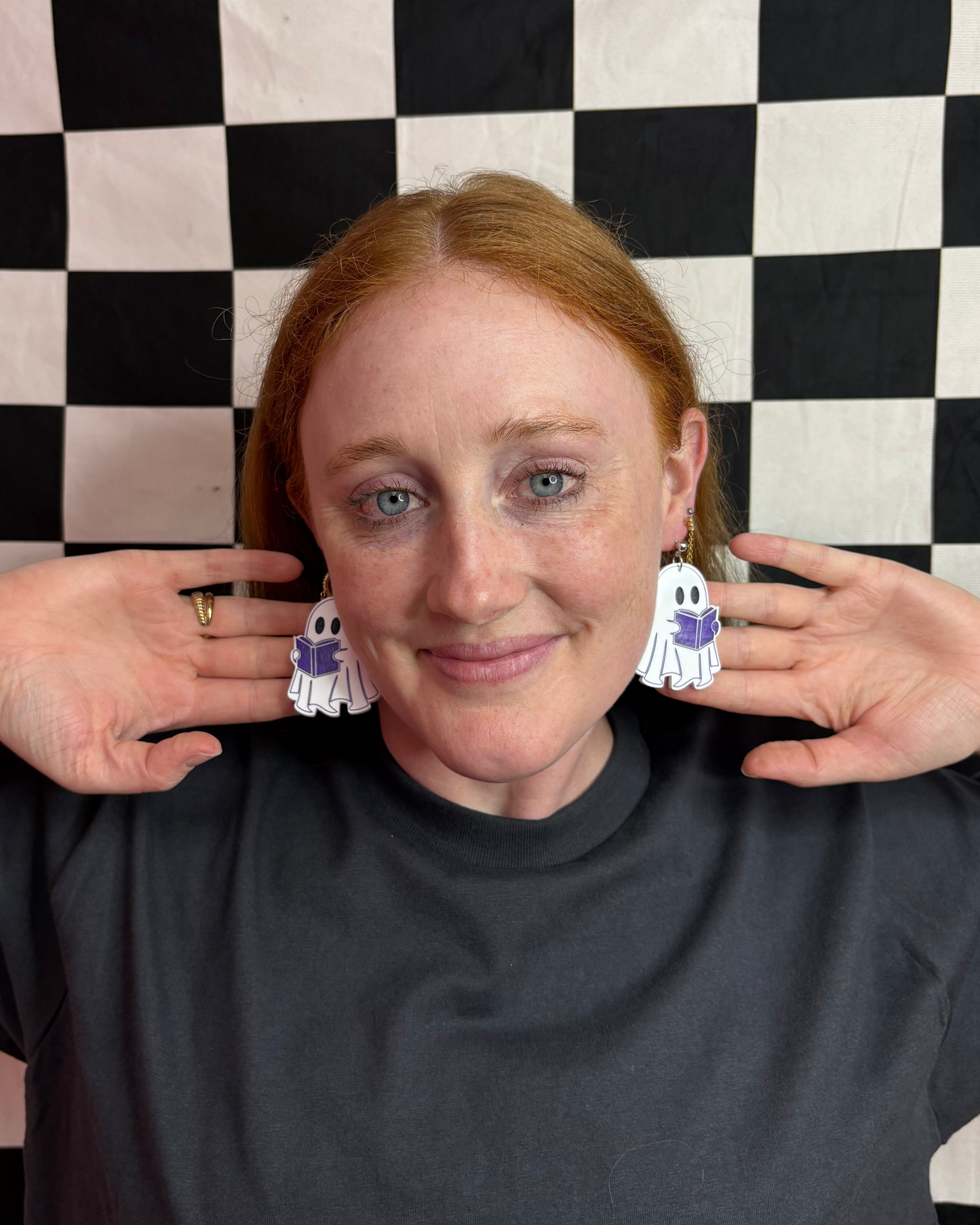Haunted Book Club Acrylic Earrings