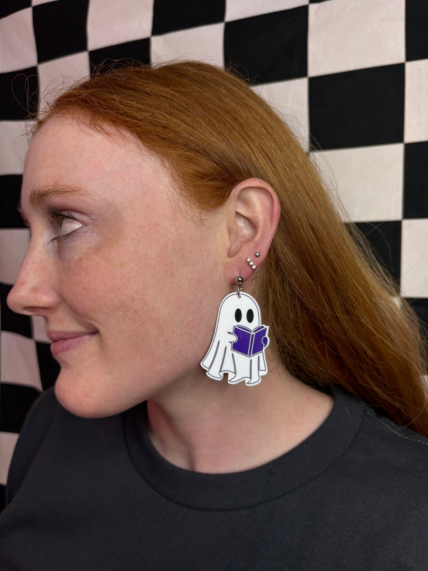 Haunted Book Club Acrylic Earrings