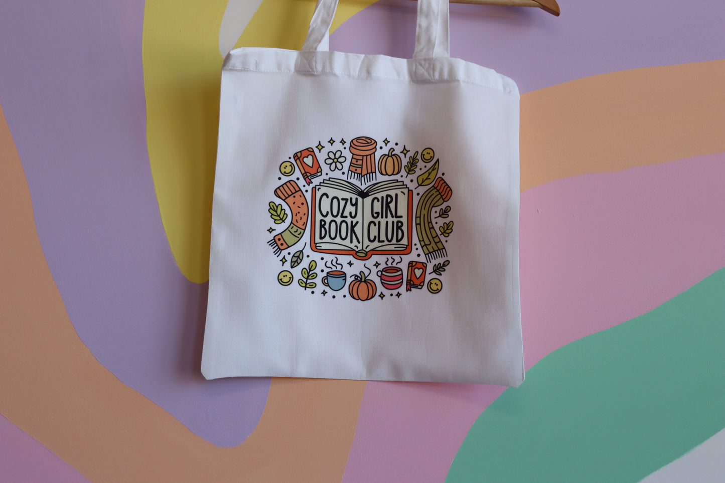 Cozy Girl Book Club Tote Bag