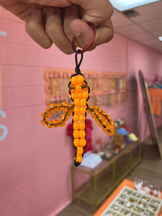 Dragonfly Beaded Keychain