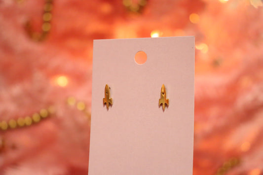 Tiny Spaceship Earrings