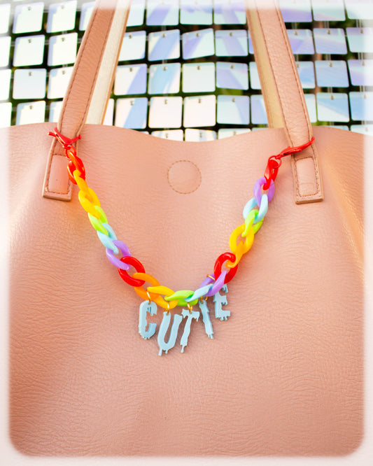 "Cutie" Rainbow Bag Chain