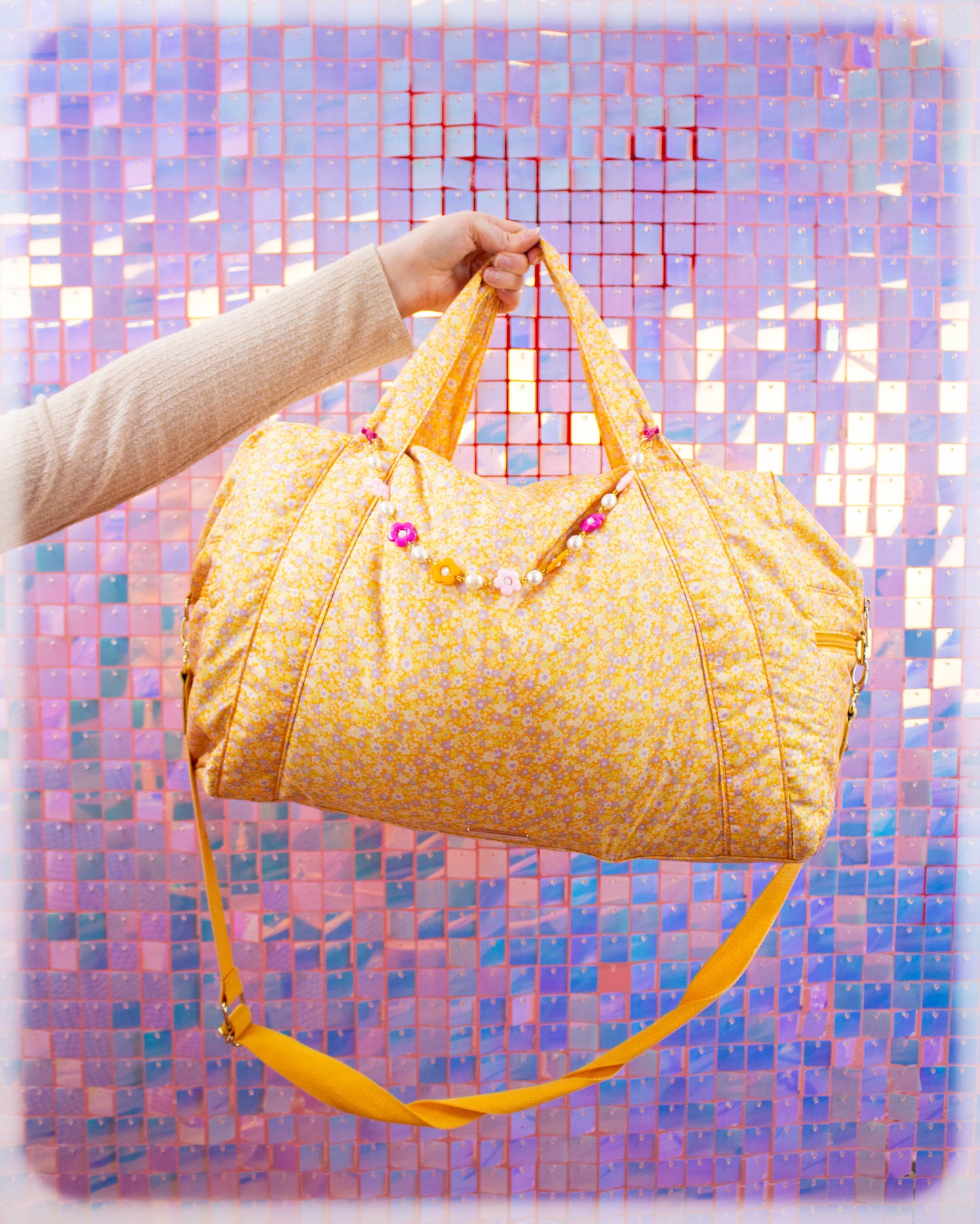 Pearly Petals Bag Chain