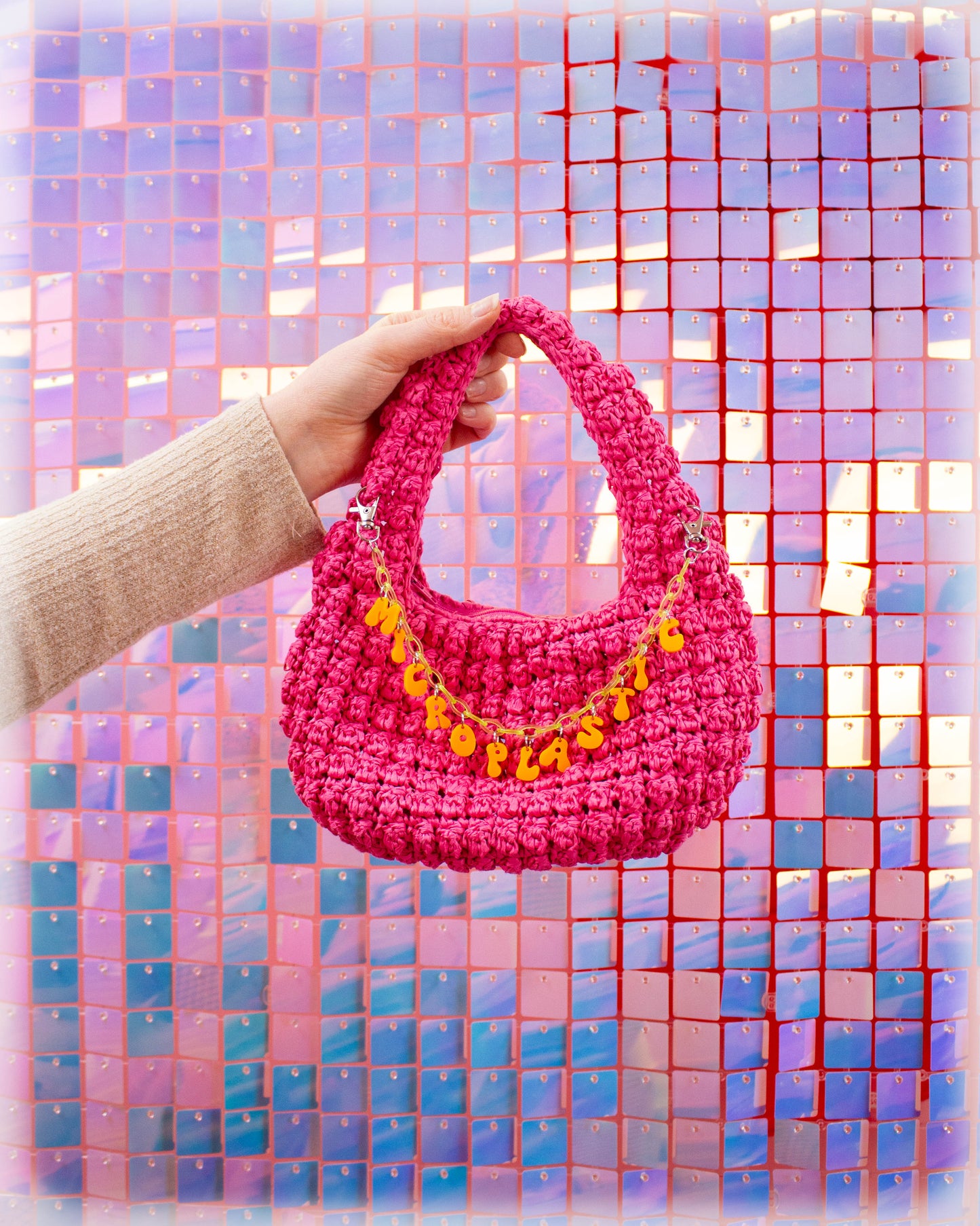 "Microplastic" Colorful Bag Chain
