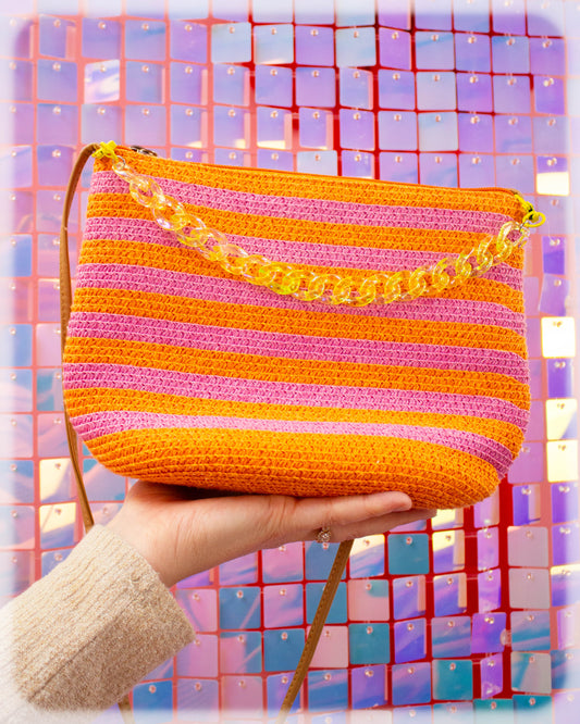 Bottled Sunshine - Iridescent Yellow Bag Chain