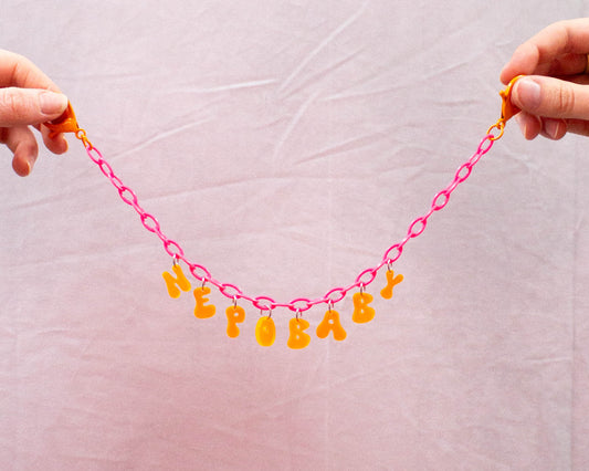 "Nepo Baby" Colorful Bag Chain
