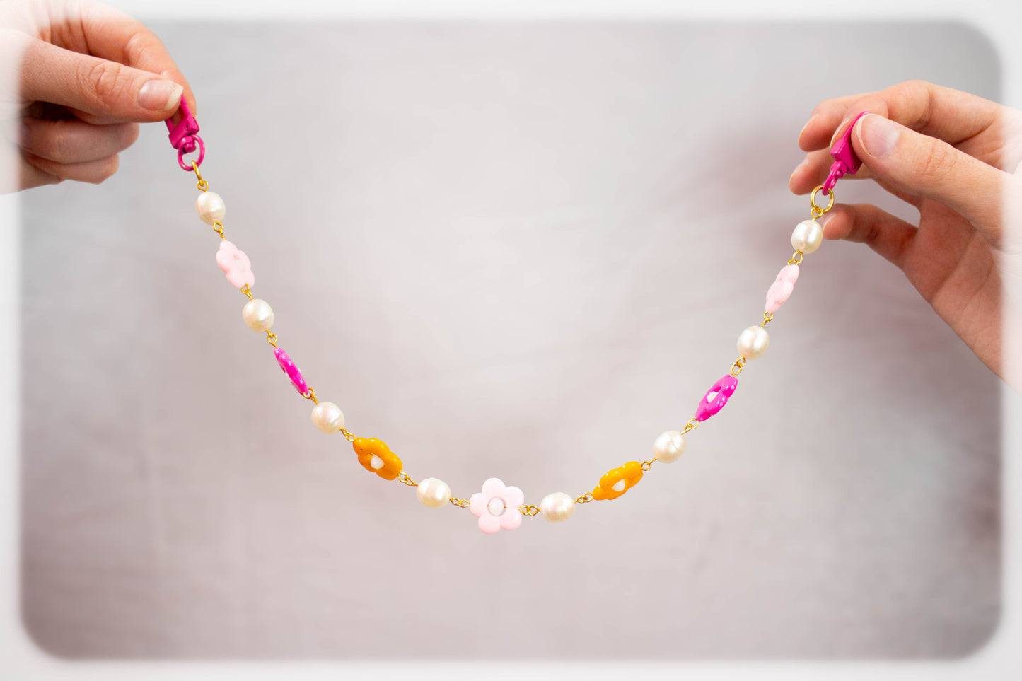Pearly Petals Bag Chain