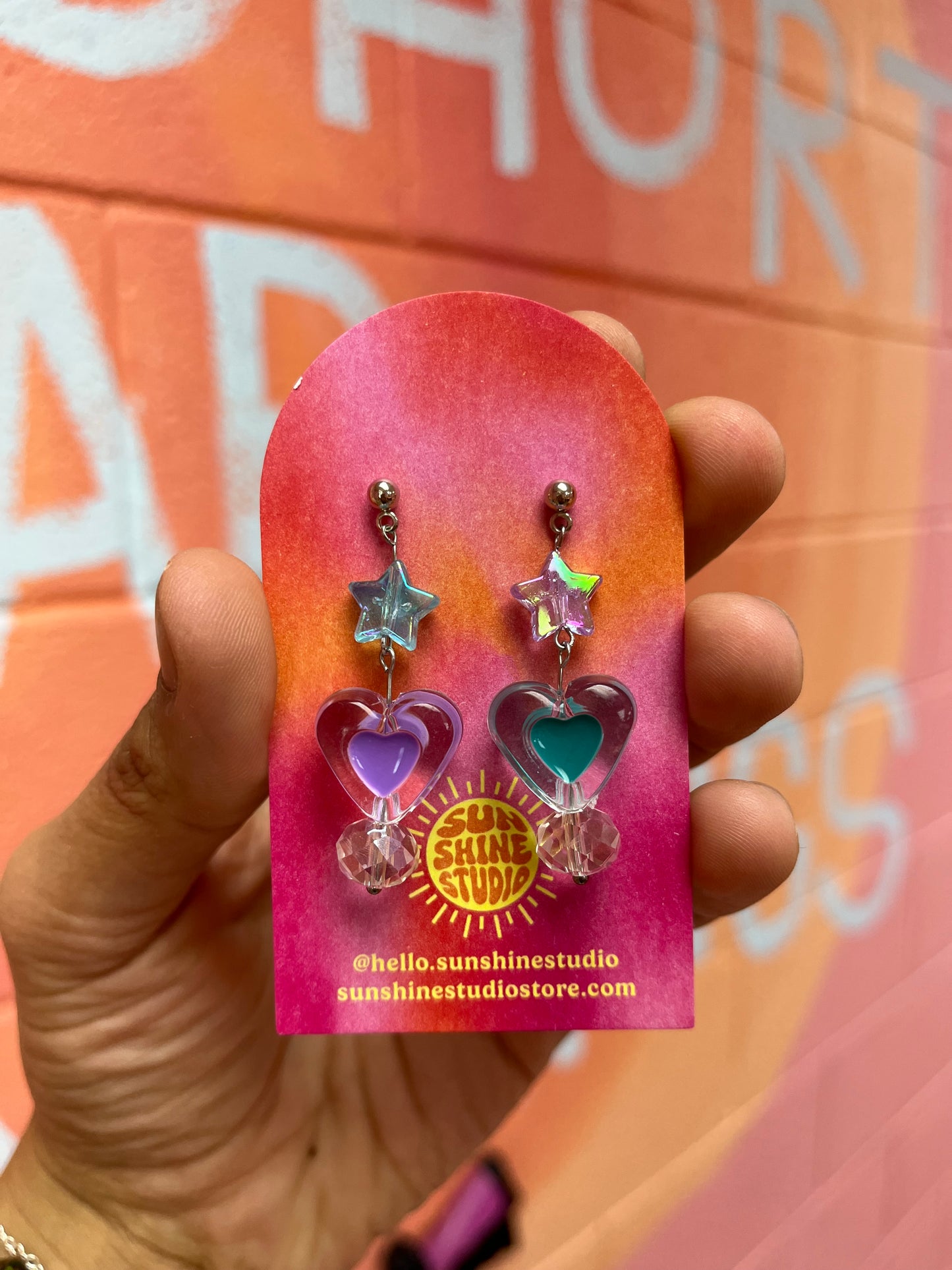 Cosmic Love Beaded Earrings