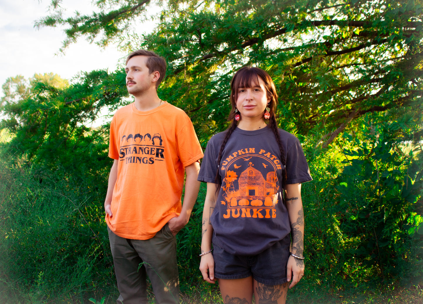 "Pumpkin Patch Junkie" Graphic T-Shirt