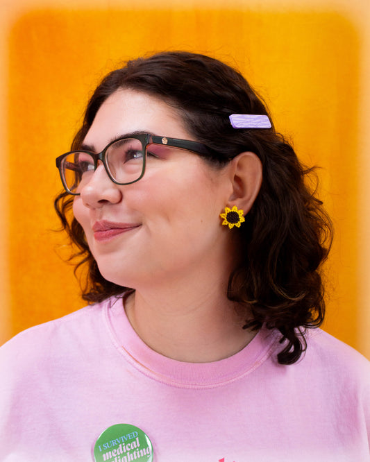 Hidden Disabilities Beaded Sunflower Earrings