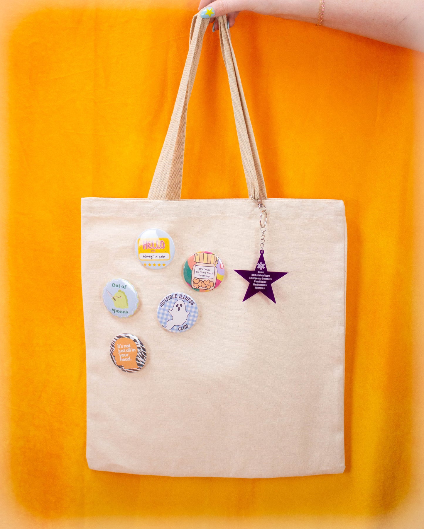 "Invisible Illness Club" Pinback Button