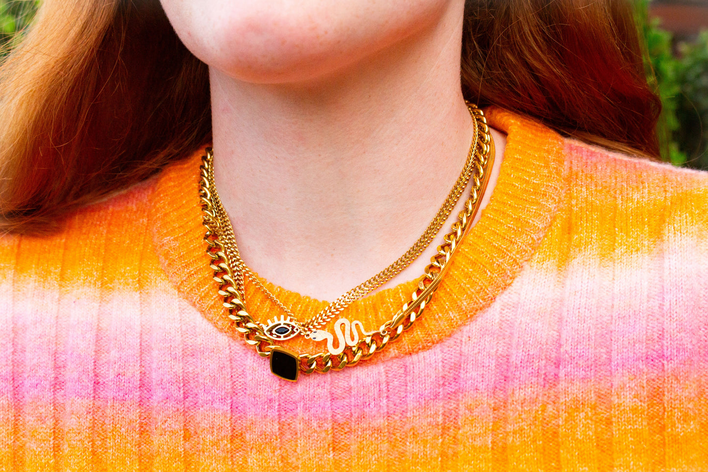 Drop Dead Gorgeous-Titanium Necklace