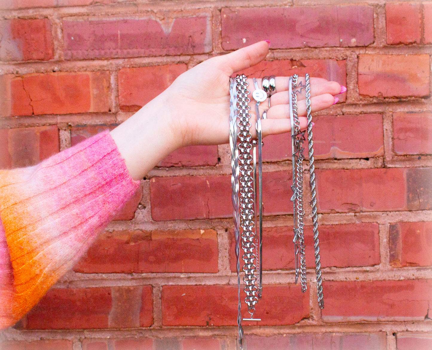 Twisted Chain-Titanium Necklace