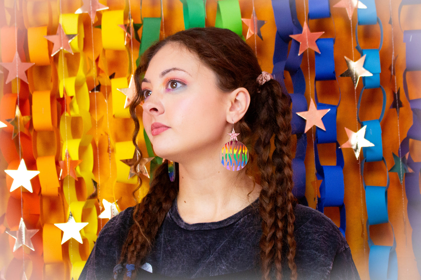 Zebra Print Pride Earrings