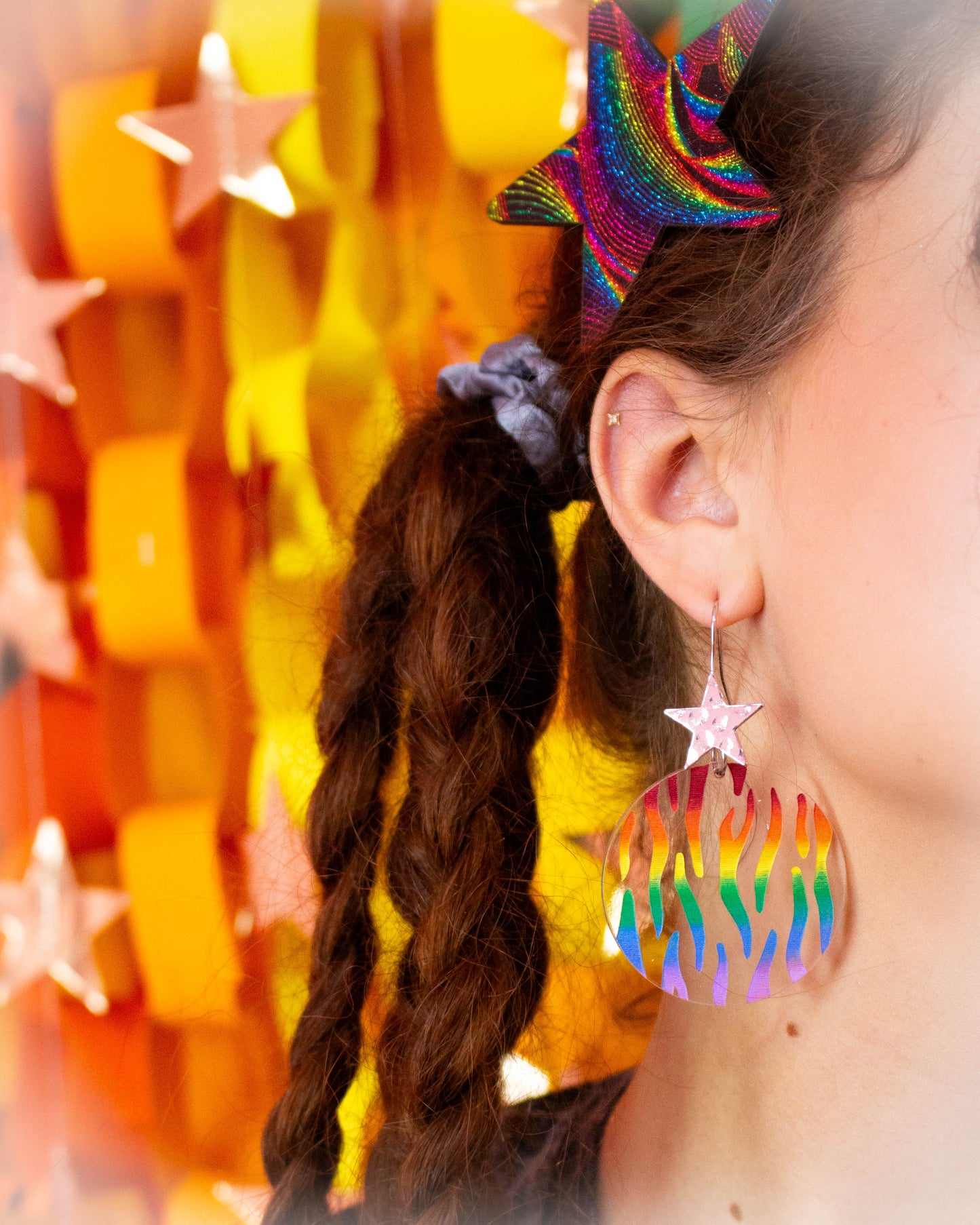 Zebra Print Pride Earrings