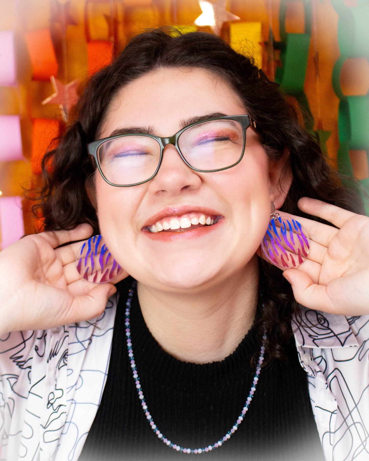 Zebra Print Pride Earrings