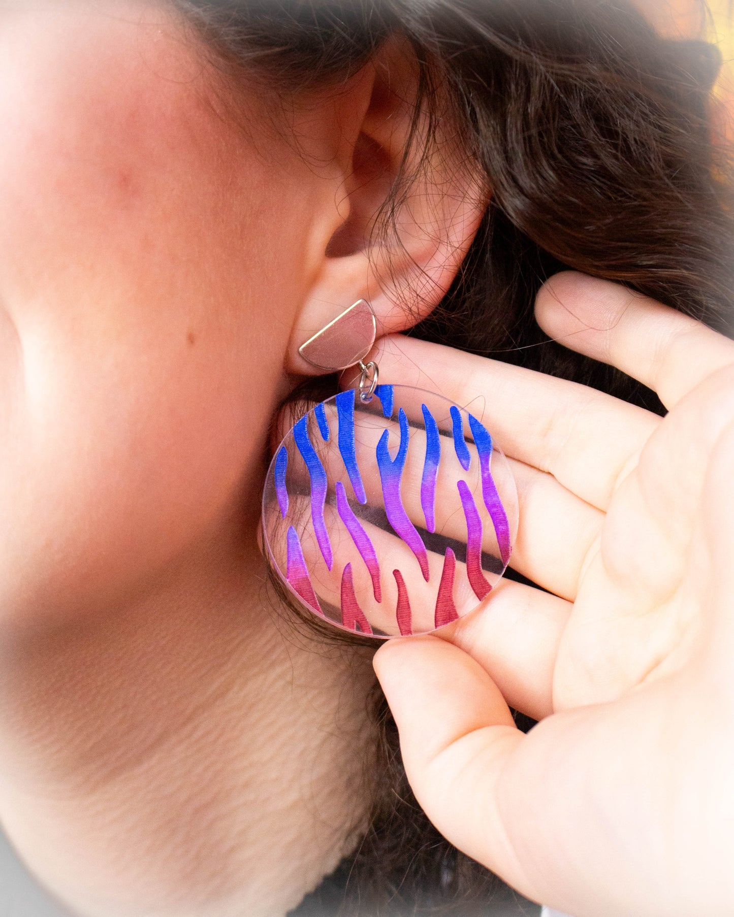 Zebra Print Pride Earrings