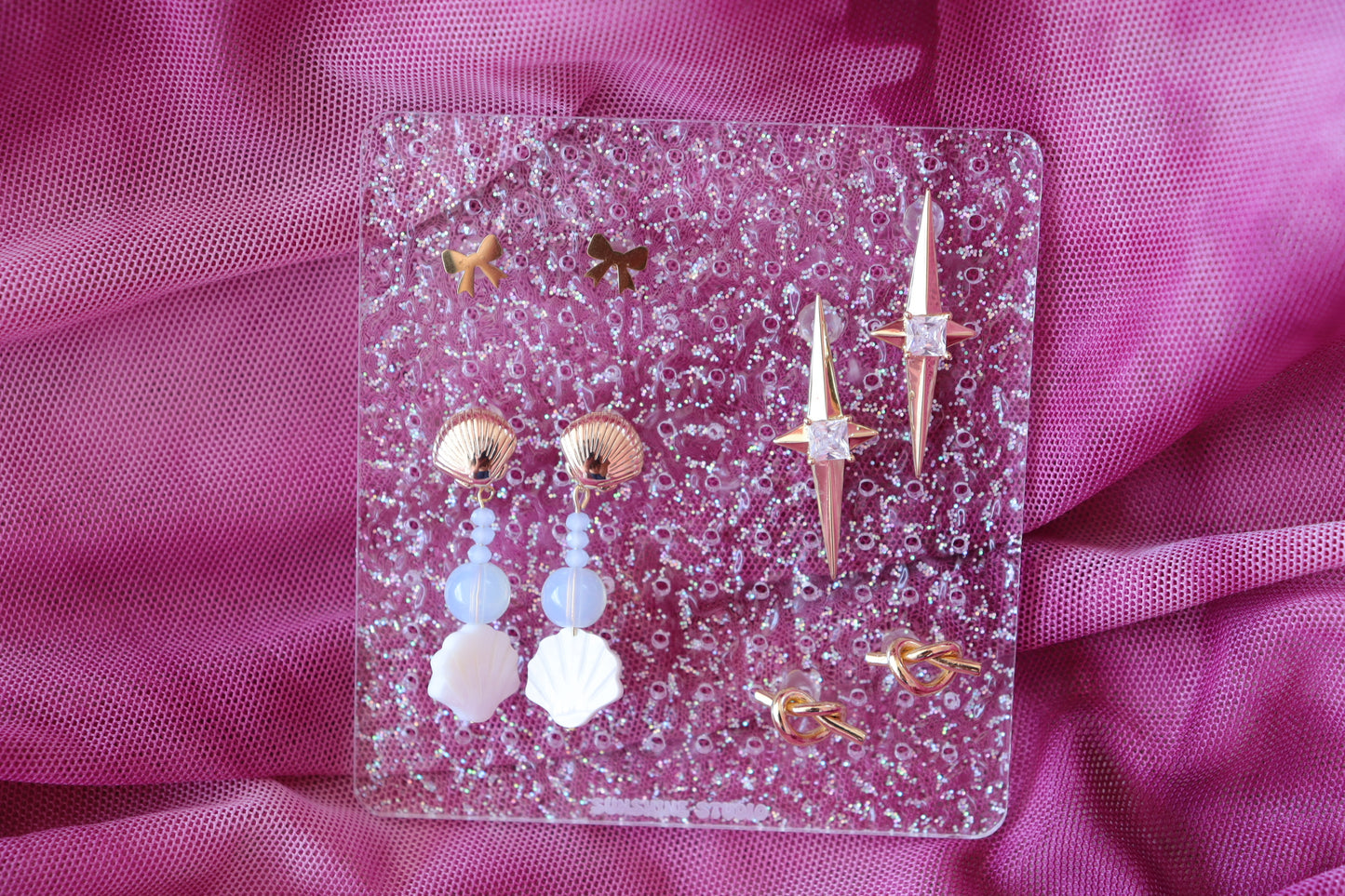 Shimmering Haze Travel Earring Holder