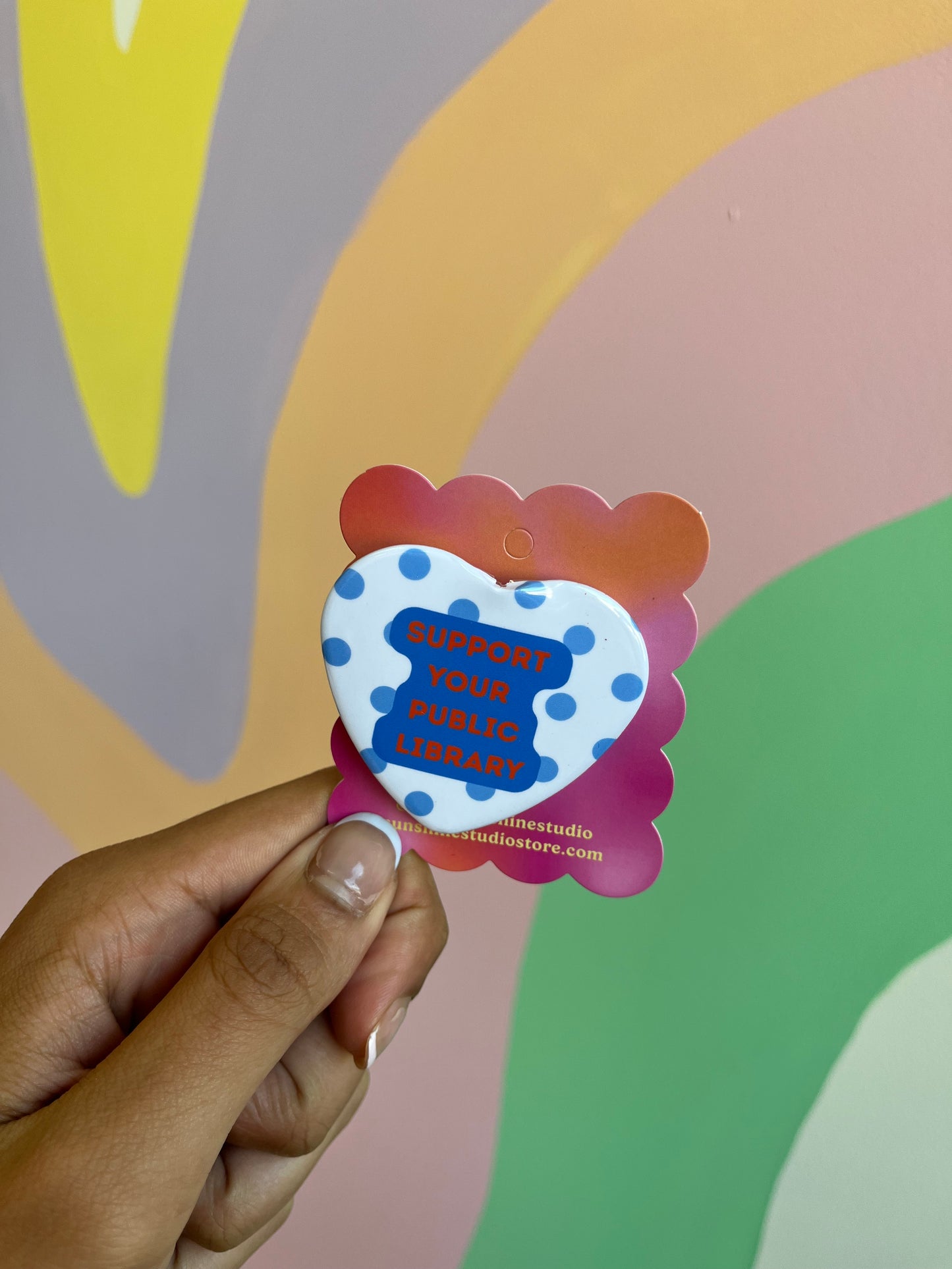 Support Your Local Library Pin