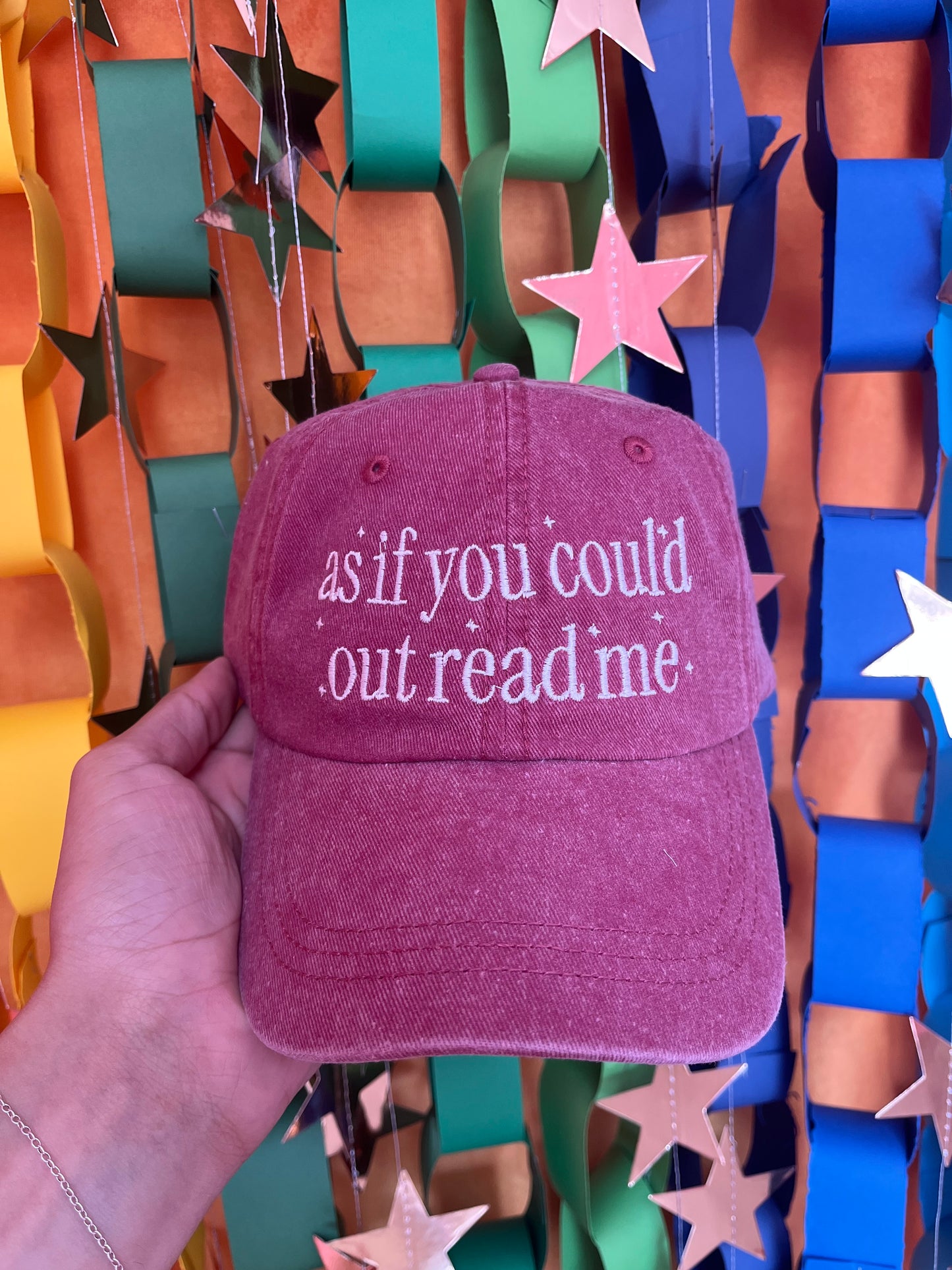 “As if You Could Out Read Me” Embroidered Hat