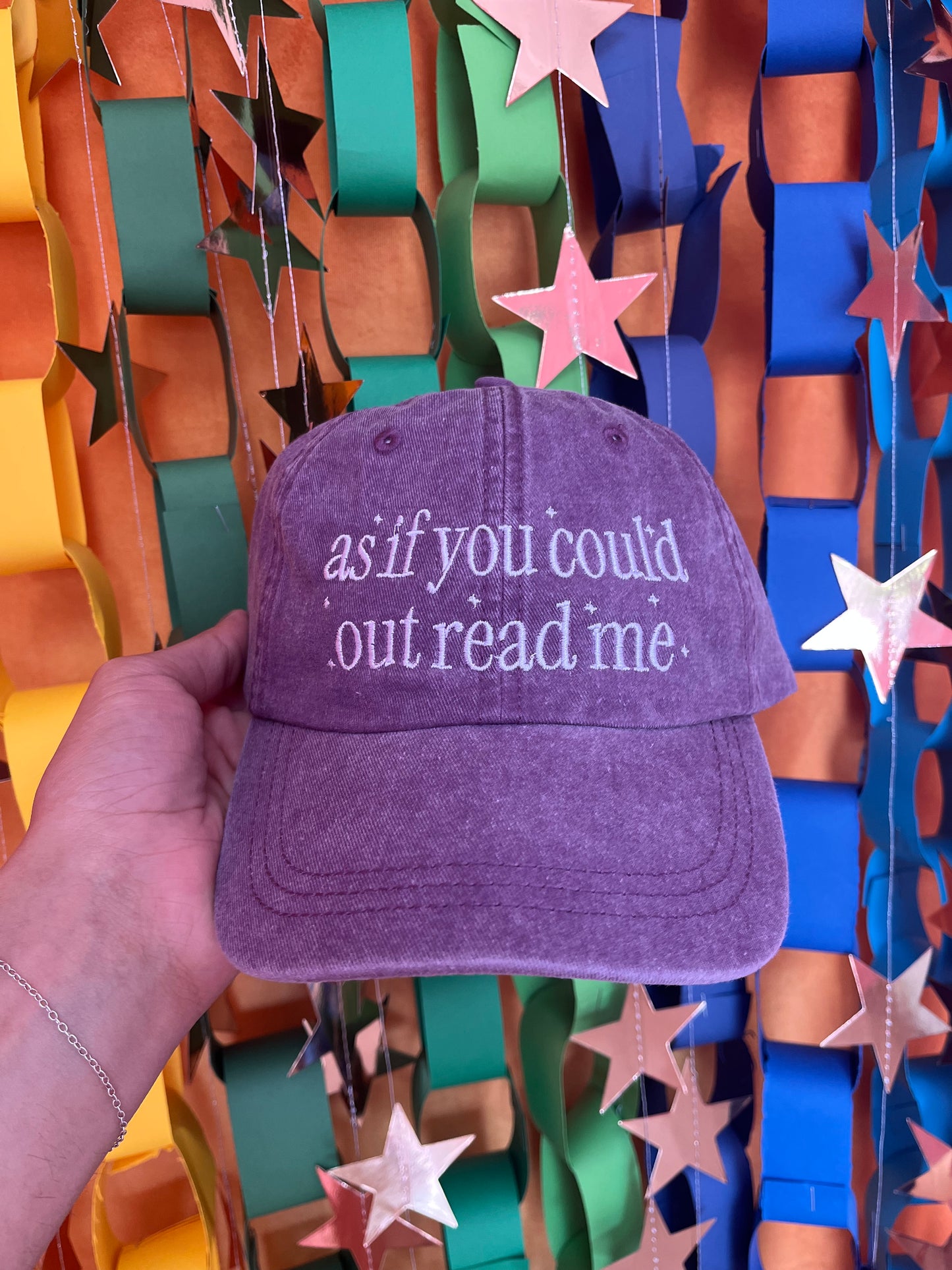 “As if You Could Out Read Me” Embroidered Hat