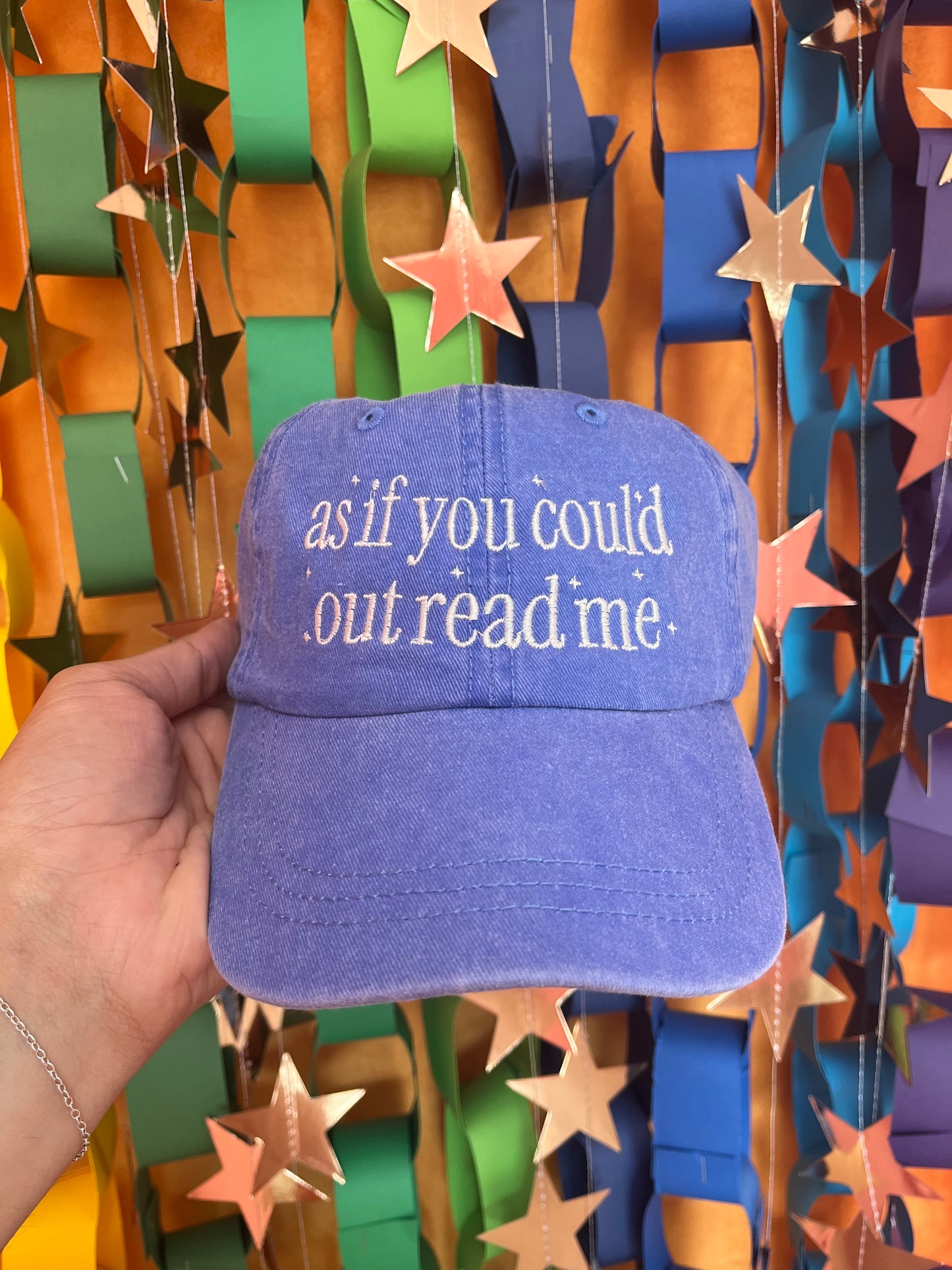 “As if You Could Out Read Me” Embroidered Hat