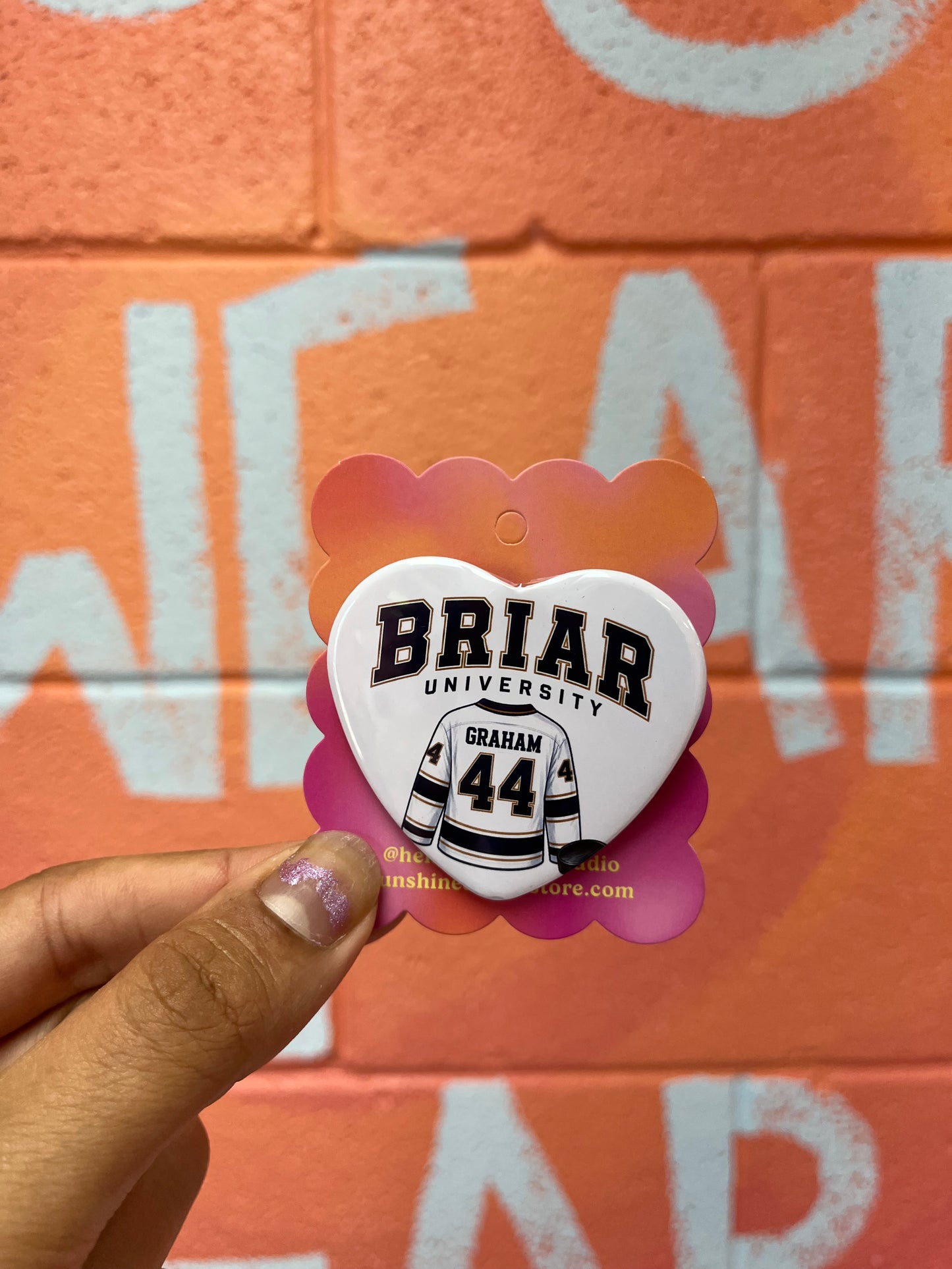 Graham’s Jersey Off Campus Pin