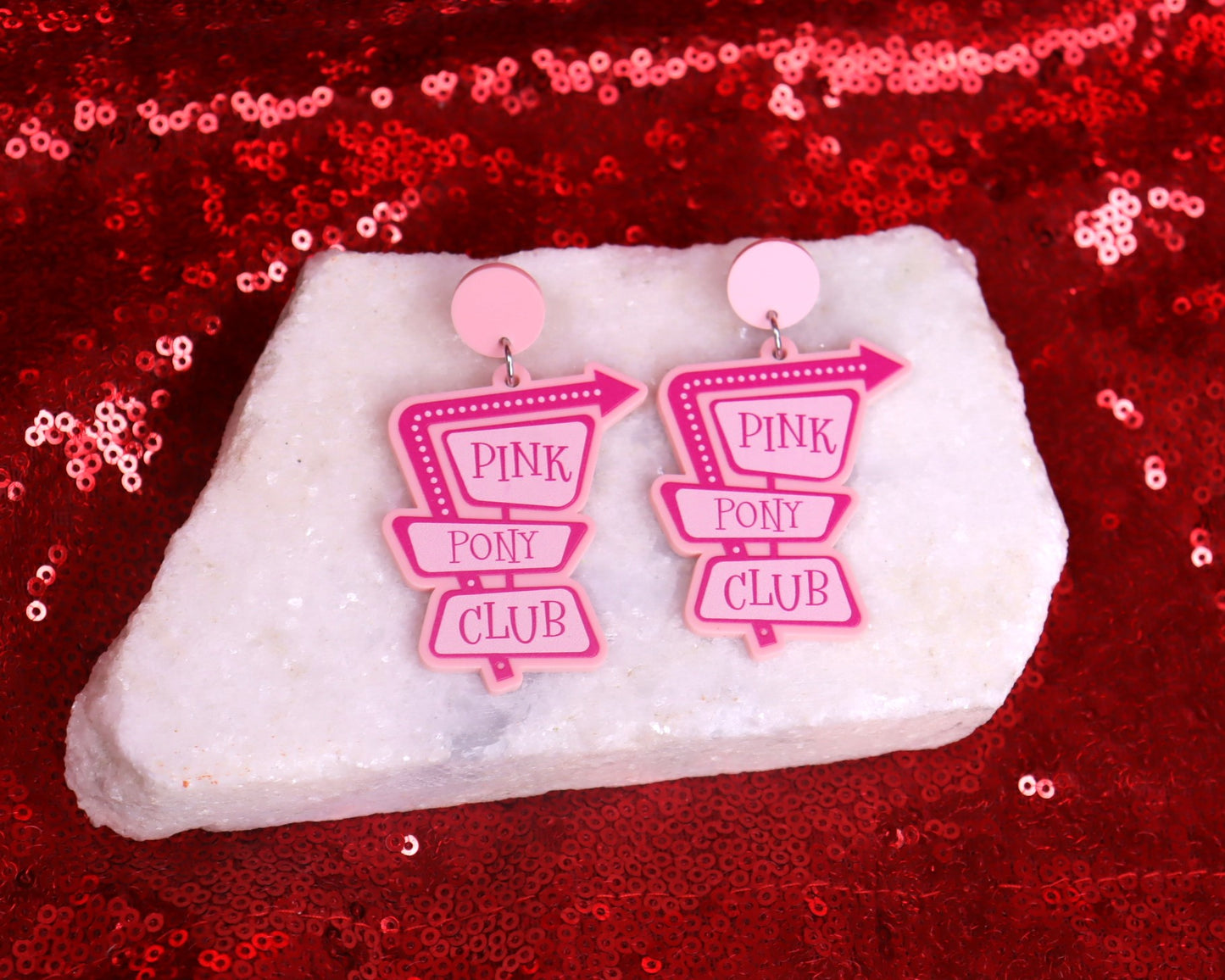 "Pink Pony Club" Chappell Roan Statement Earrings