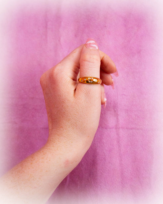 Celestial Stretch - Puffy Titanium Ring