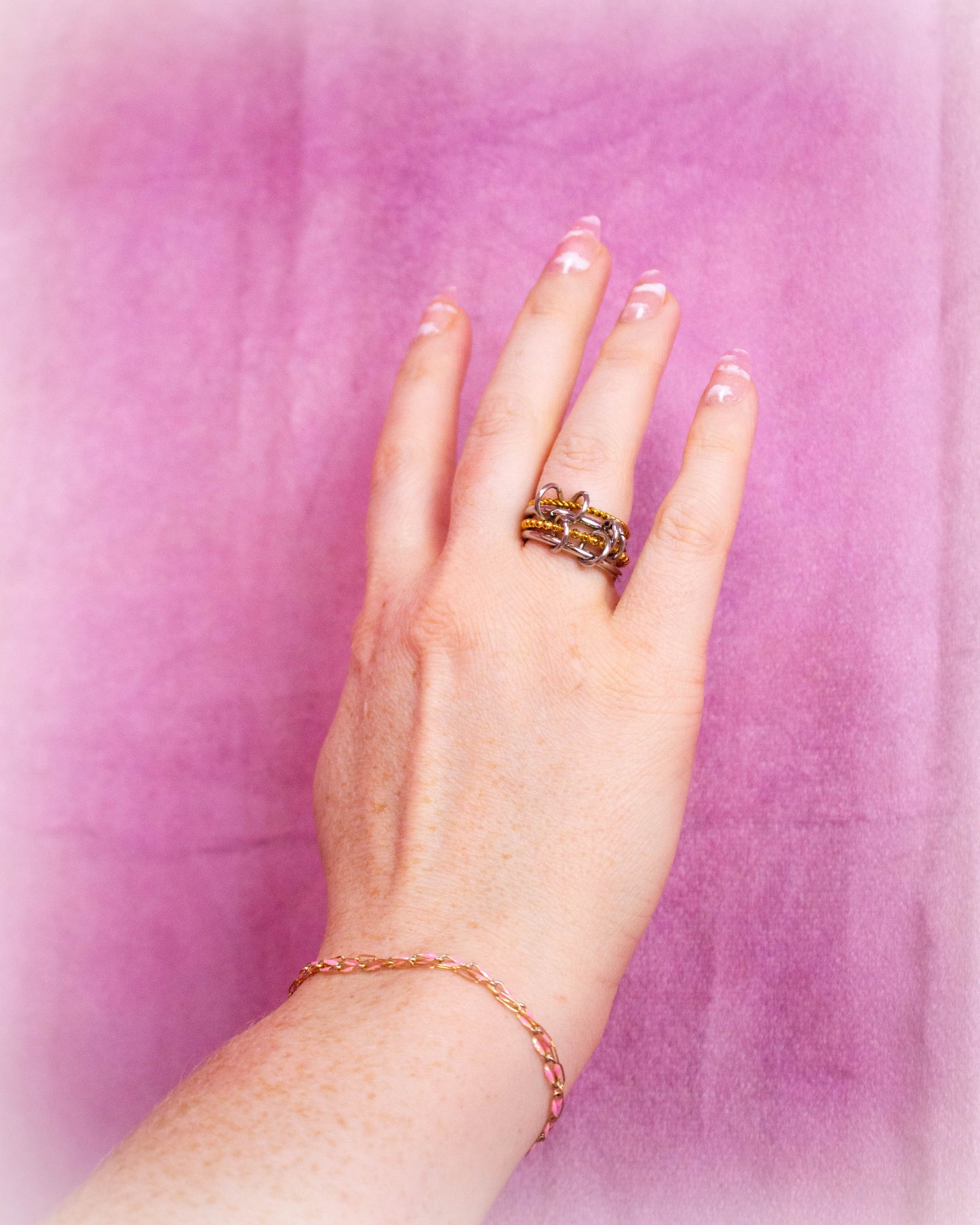 Four in One Stacked Titanium Ring