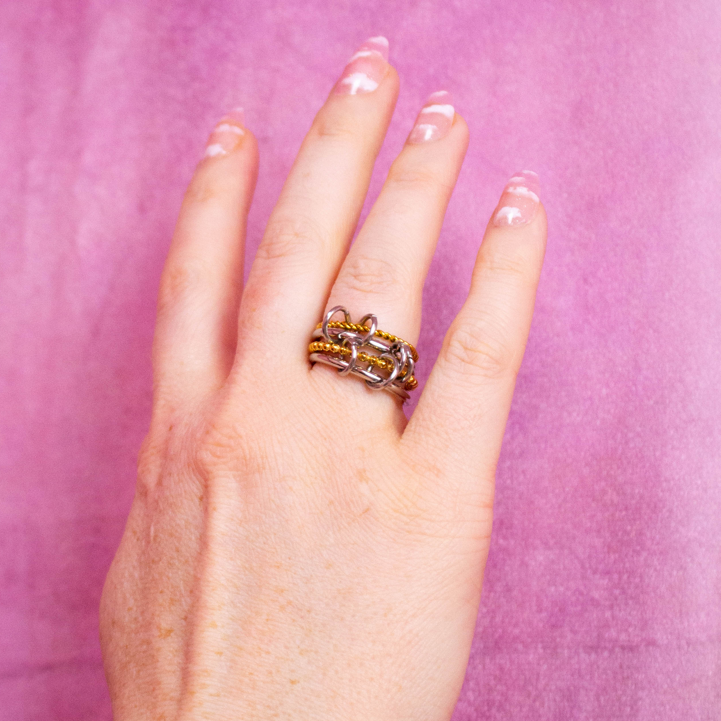 Four in One Stacked Titanium Ring