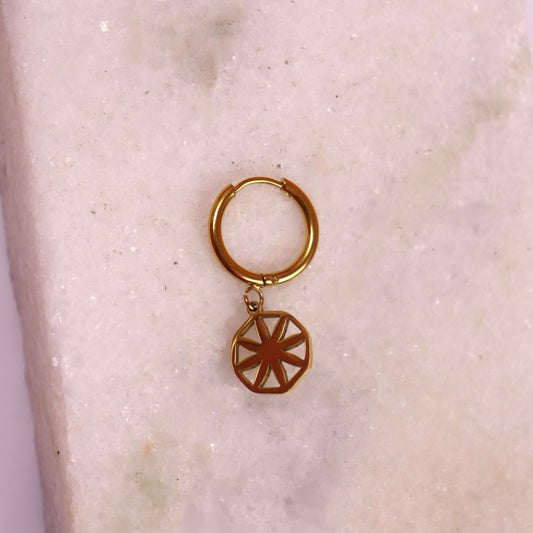 Compass Cutout Charm - Mix and Match Earring